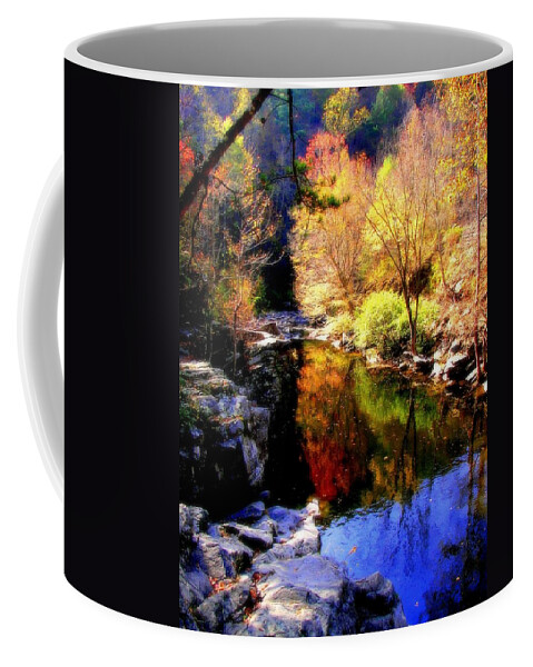Autumn Warterscapes Coffee Mug featuring the photograph SPLENDOR of AUTUMN by Karen Wiles