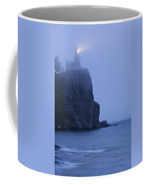 Split Coffee Mug featuring the photograph Split Rock Lighthouse 64 by John Brueske