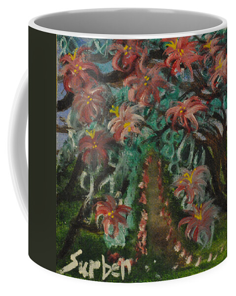 Flowers Coffee Mug featuring the painting Spring Dogwoods by Suzanne Surber