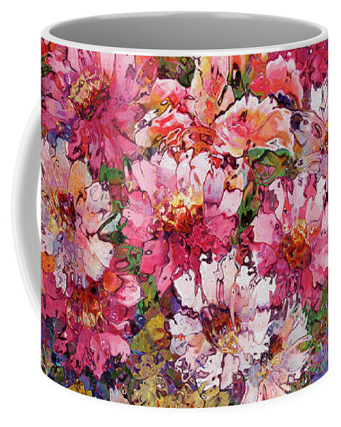 Flowers Coffee Mug featuring the painting Spring Flower Bouquet by Natalie Holland