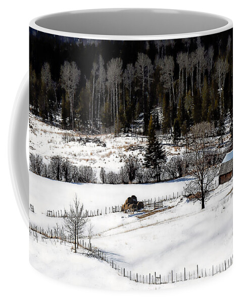 Ranch Coffee Mug featuring the photograph Spring Horizon by Ed Hall