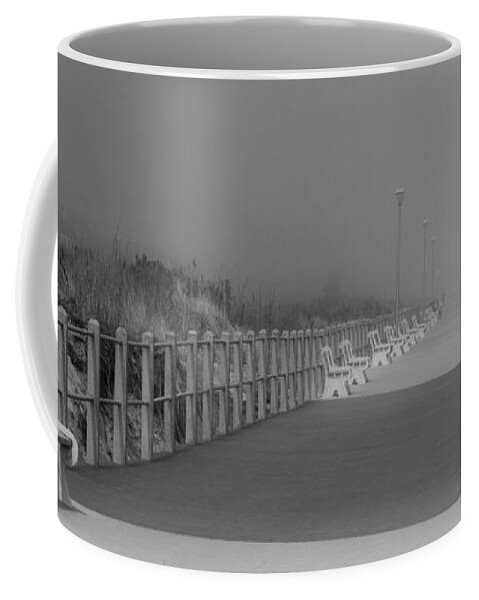 Jersey Shore Coffee Mug featuring the photograph Spring Lake Boardwalk - Jersey Shore by Angie Tirado