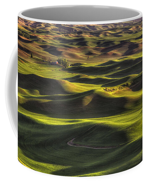 Wheat Coffee Mug featuring the photograph Spring on the Palouse by Mark Kiver