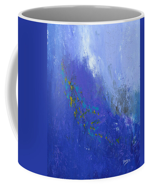 Squall Coffee Mug featuring the painting Squall Over Blue Ridge by Donna Blackhall