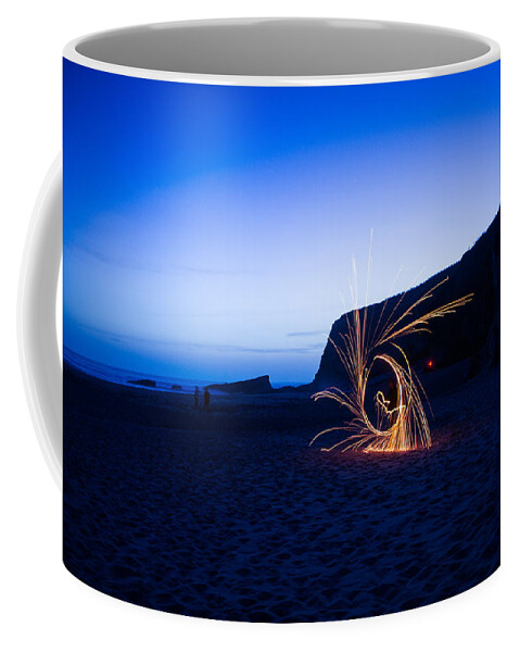 Davenport Beach Coffee Mug featuring the photograph Squiggles by Weir Here And There