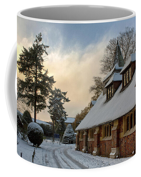 Shirley Mitchell Coffee Mug featuring the photograph St Andrews church Surrey by Shirley Mitchell