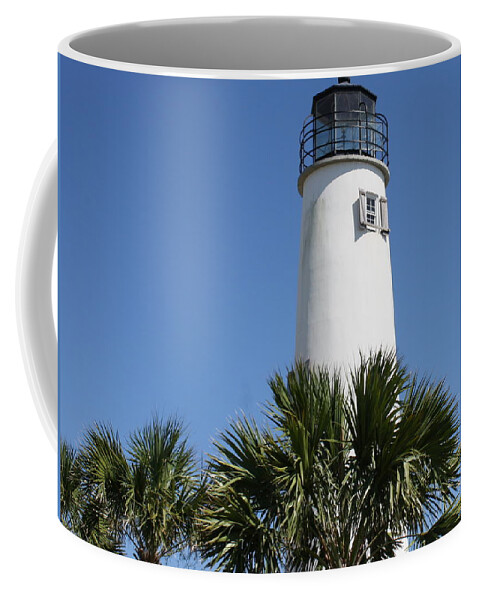 St George Island Coffee Mug featuring the photograph St. George Island Lighthouse by Debra Forand