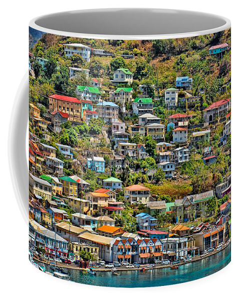 Grenada Coffee Mug featuring the photograph St. Georges Harbor Grenada by Don Schwartz