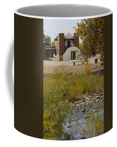 Taos Pueblo Coffee Mug featuring the photograph St. Jerome - Taos Pueblo by Mike McGlothlen