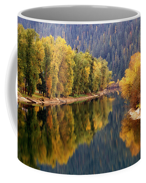 Autumn Coffee Mug featuring the photograph St. Joe River, Northern Idaho by Theodore Clutter