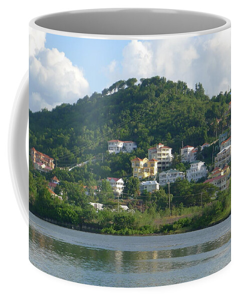  Coffee Mug featuring the photograph St. Lucia - Cruise View by Nora Boghossian