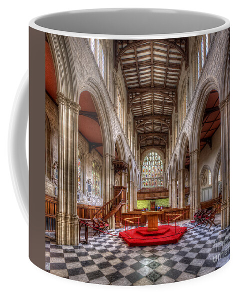 Oxford Coffee Mug featuring the photograph St Mary The Virgin Church - Nave by Yhun Suarez