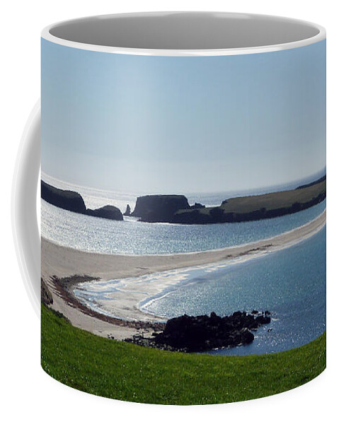 Shetland Isles Coffee Mug featuring the photograph St Ninian's Isle Shetland by Lynn Bolt