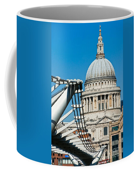 Architecture Coffee Mug featuring the photograph St Paul Cathedral - London by Luciano Mortula