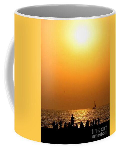 Sunset Coffee Mug featuring the photograph St. Petersburg sunset by Peggy Hughes