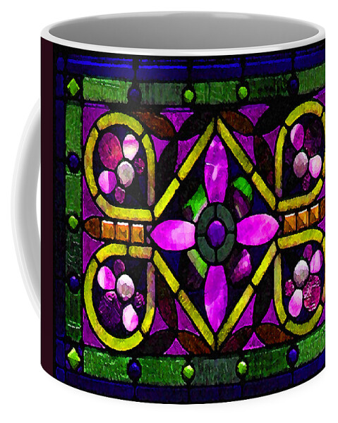 Stained Glass Coffee Mug featuring the photograph Stained Glass 3 by Timothy Bulone
