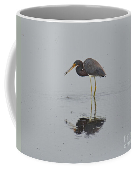 Rain Coffee Mug featuring the photograph Standing in the Rain by Carol Bradley