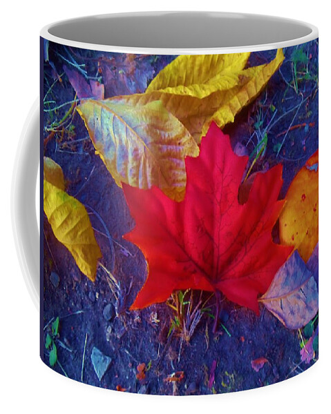 Red Coffee Mug featuring the photograph Standout by Ed Sweeney