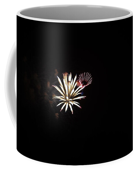 Fireworks Coffee Mug featuring the photograph Star Bursts by Edward Hawkins II
