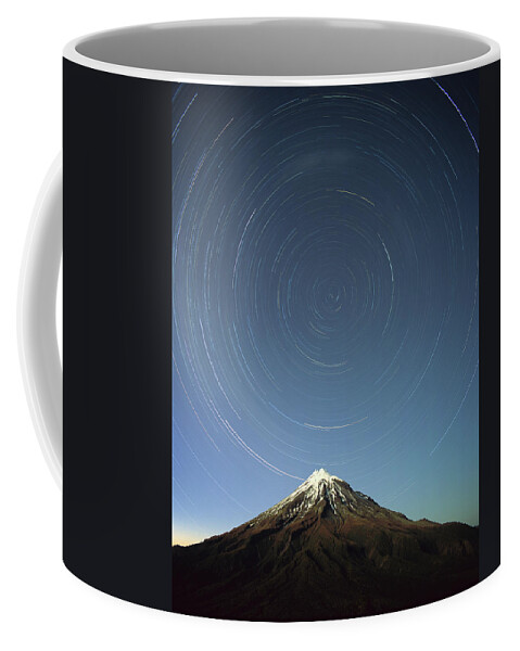 260298 Coffee Mug featuring the photograph Star Trails South Celestial Pole by Harley Betts