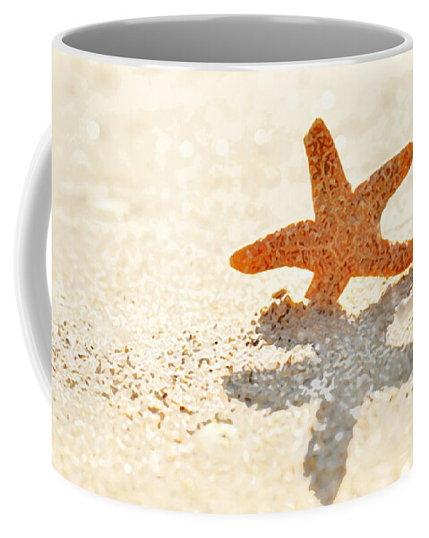 Starfish Coffee Mug featuring the photograph Starfish by Art Block Collections