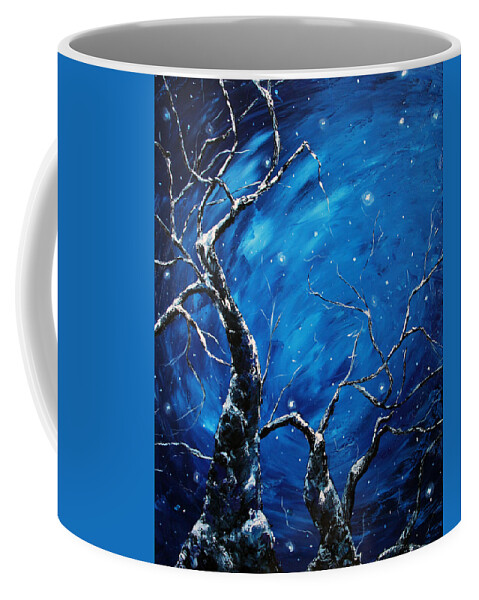 Winter Coffee Mug featuring the painting Stargazer by Meaghan Troup