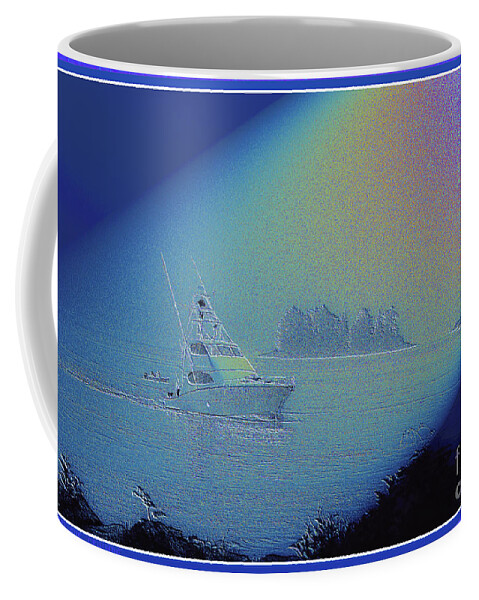 Digital Art Coffee Mug featuring the digital art Starlight Cruising by Victoria Harrington