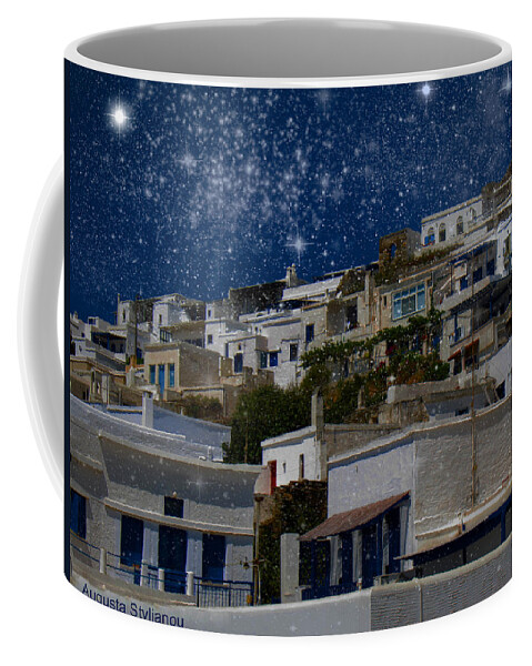 Augusta Stylianou Coffee Mug featuring the photograph Starry Night Landscape by Augusta Stylianou