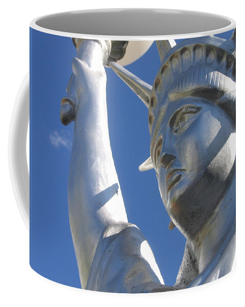Statue Of Liberty Chandler Arizona 2005 Coffee Mug featuring the photograph Statue of Liberty Chandler Arizona 2005 by David Lee Guss