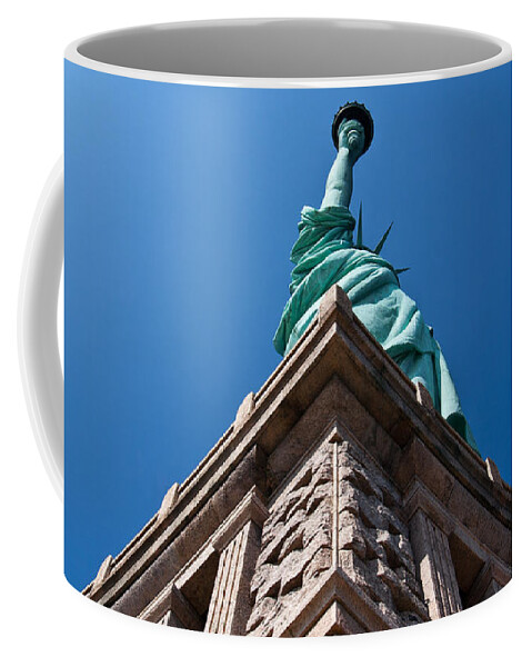 New York City Coffee Mug featuring the photograph Statue Of Liberty - New York City by Thomas Richter