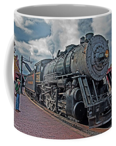 Cumberland Coffee Mug featuring the photograph Steam Engine 734 by Suzanne Stout