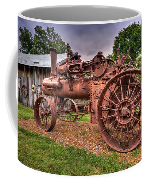 Steam Tractor Coffee Mug featuring the photograph Steam Tractor by Brett Engle