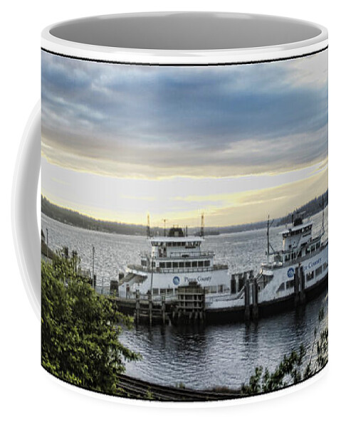 Ferry Coffee Mug featuring the photograph Steilacoom Ferry by Ron Roberts