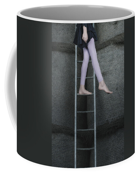 Girl Coffee Mug featuring the photograph Stepping Into The End by Joana Kruse