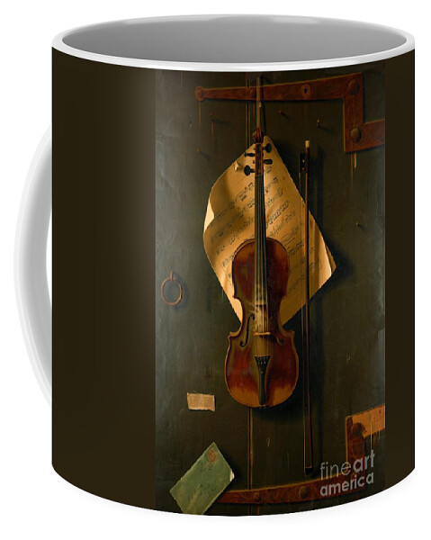 Still Life Coffee Mug featuring the photograph Still Life with Violin by Padre Art