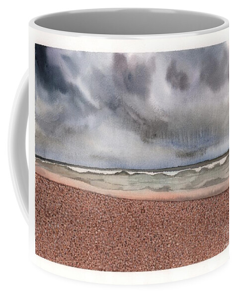 Beach Coffee Mug featuring the painting Stinson Beach by Hilda Wagner