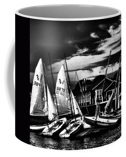 Sailboats Coffee Mug featuring the photograph Stockpiled Assets by Robert McCubbin