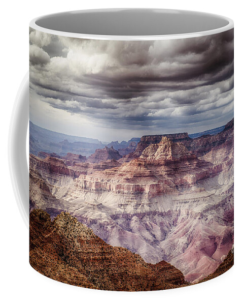 Arizona Coffee Mug featuring the photograph Stom at the Grand Canyon by Jennifer Magallon