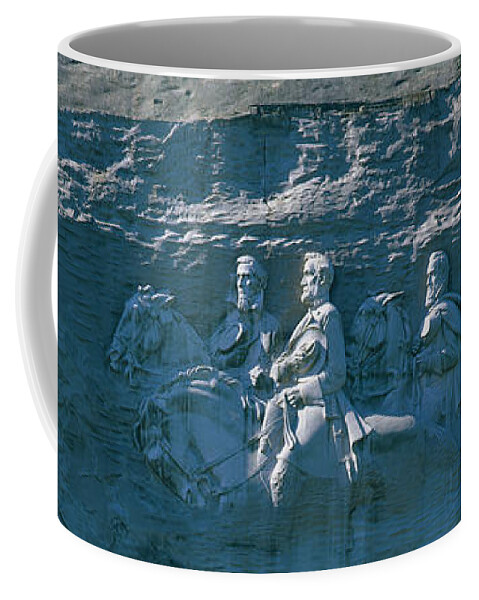 Photography Coffee Mug featuring the photograph Stone Mountain Confederate Memorial by Panoramic Images