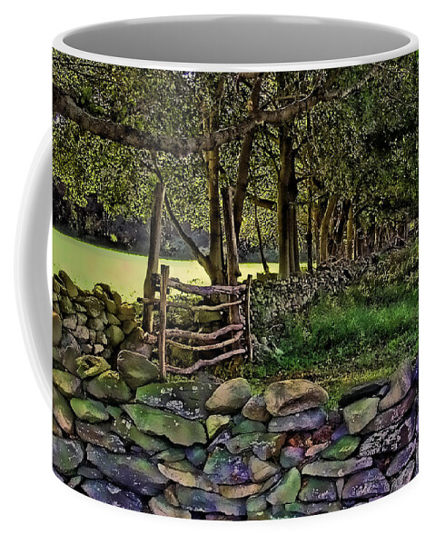 New England Coffee Mug featuring the photograph Stone Walled by Tom Prendergast