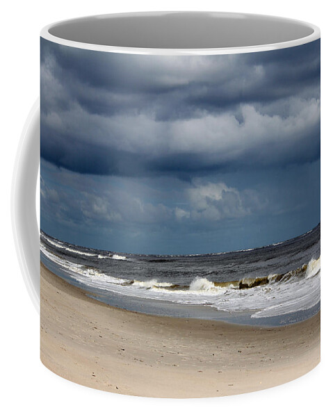 Beach Coffee Mug featuring the photograph Storm Clouds by Cynthia Guinn