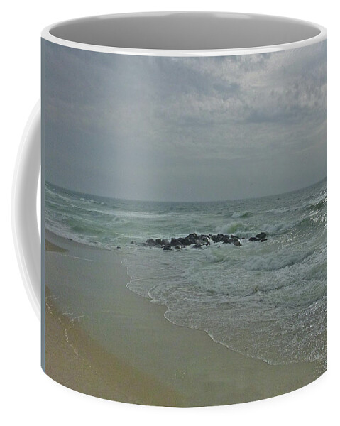Ocean Coffee Mug featuring the photograph Storm in May by Ellen Paull