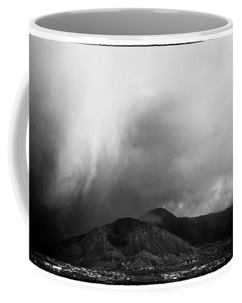 Film Noir Coffee Mug featuring the photograph Storm Over Mt Paul by Theresa Tahara