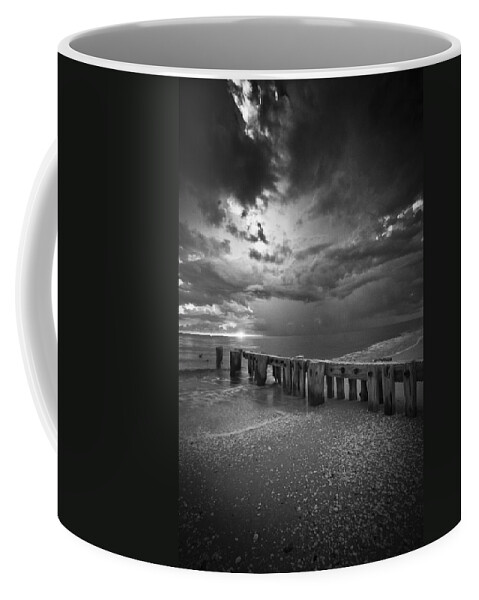 Sunset Coffee Mug featuring the photograph Storm Over Naples Florida Beach by Bradley R Youngberg