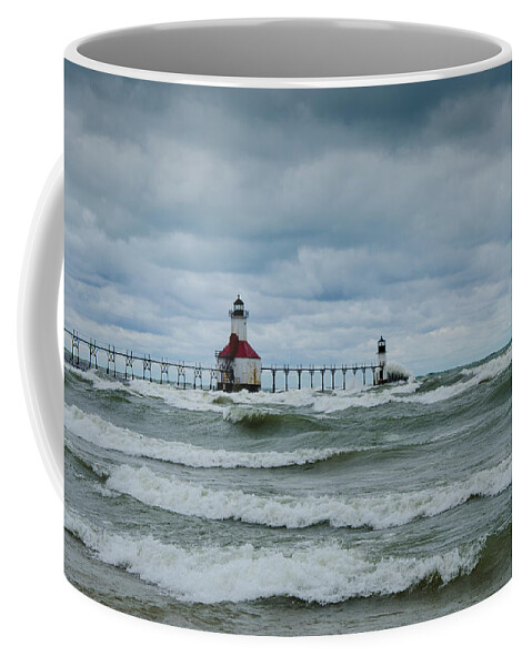 Christopher List Coffee Mug featuring the photograph Stormy Waters by Gales Of November