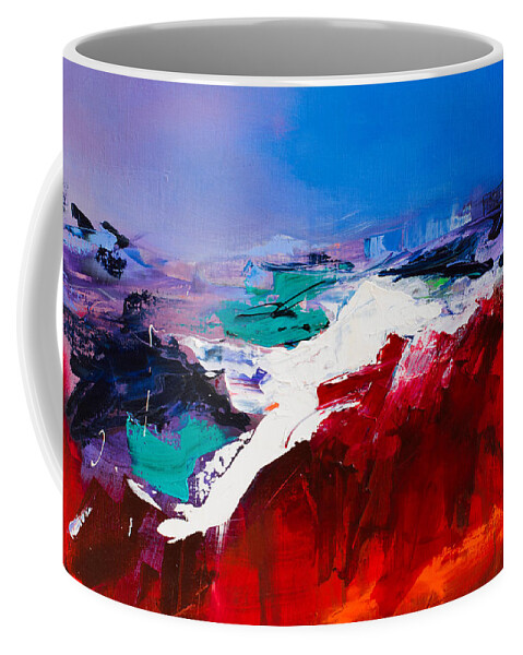 Colors Coffee Mug featuring the painting Storytime  by Elise Palmigiani