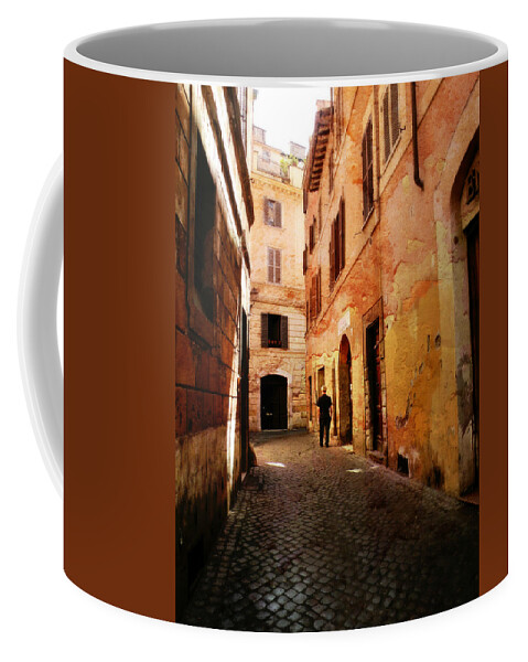 Strade Di Ciottoli Coffee Mug featuring the photograph Strade di Ciottoli by Micki Findlay