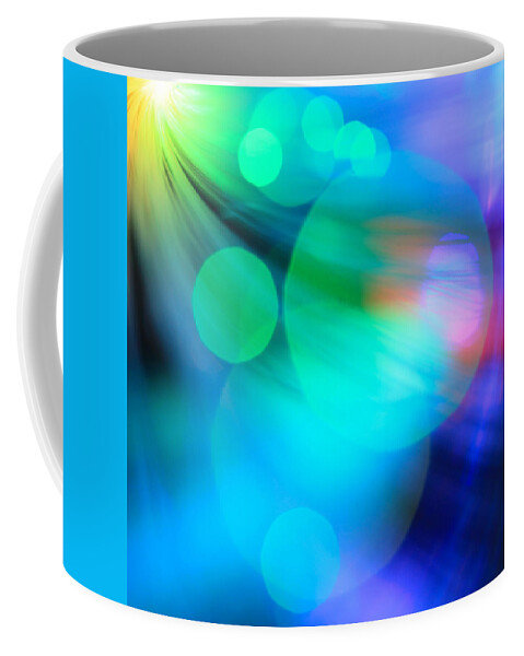 Abstract Coffee Mug featuring the photograph Strangers In The Night by Dazzle Zazz