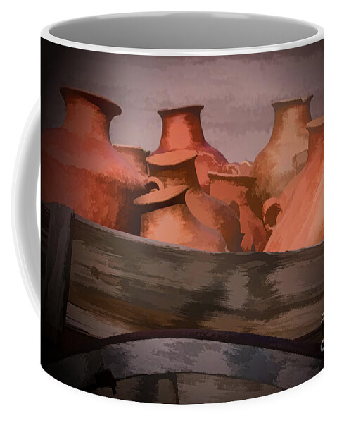 Southwest Coffee Mug featuring the photograph Street Wares of Tubac by Sandra Bronstein