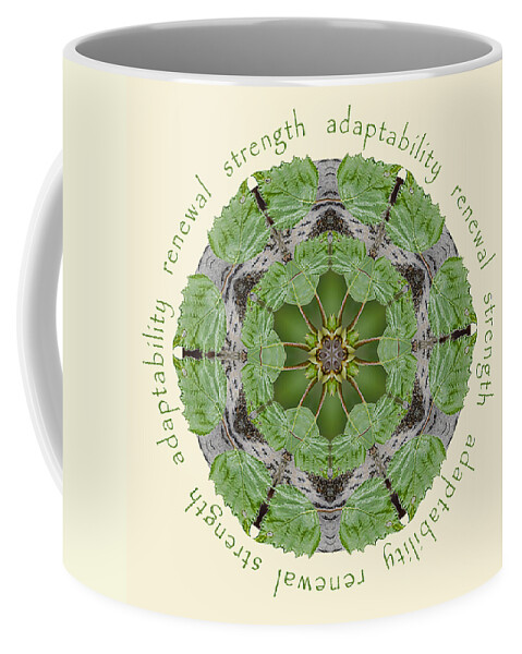 Mandala Coffee Mug featuring the photograph Strength Mandala 1 by Beth Sawickie
